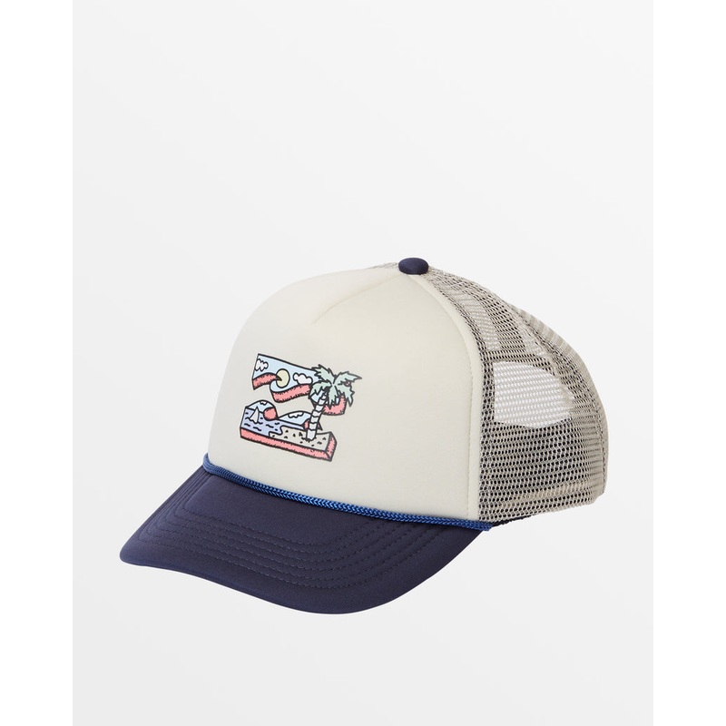 Billabong Youth Riot Trucker Hat-Navy/Khaki