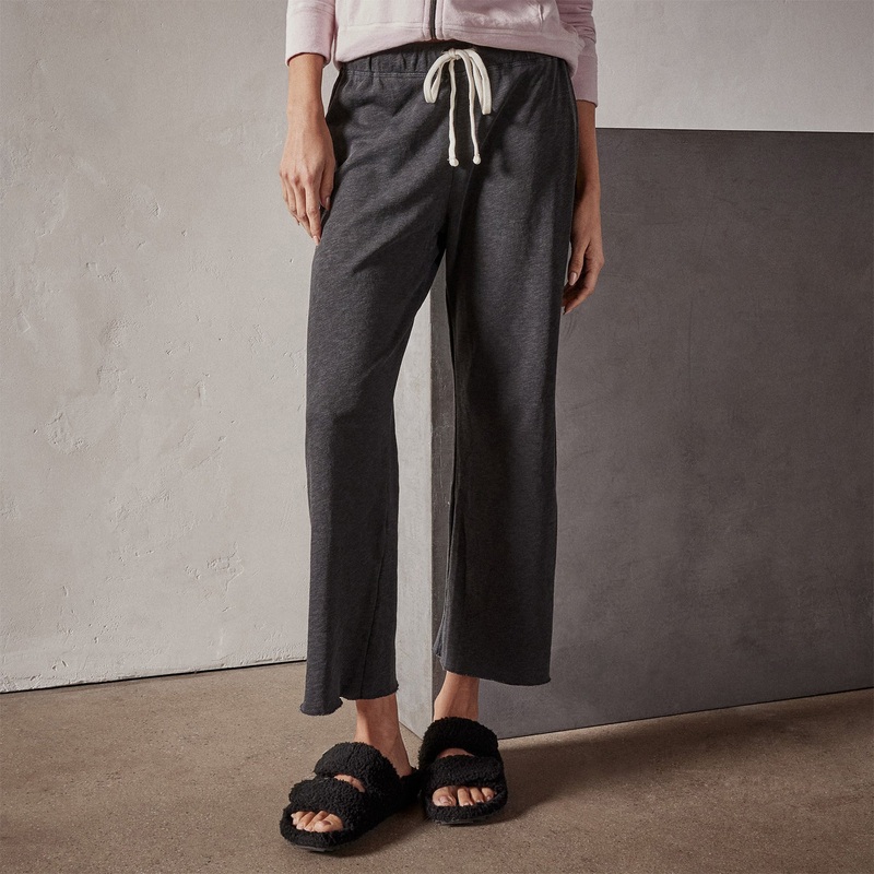 Vintage French Terry Cutoff Sweatpant – Carbon Pigment