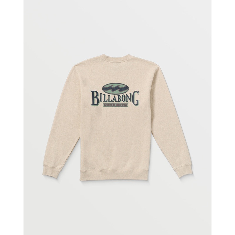 Billabong Short Sands Crew Sweatshirt-Oatmeal Heather