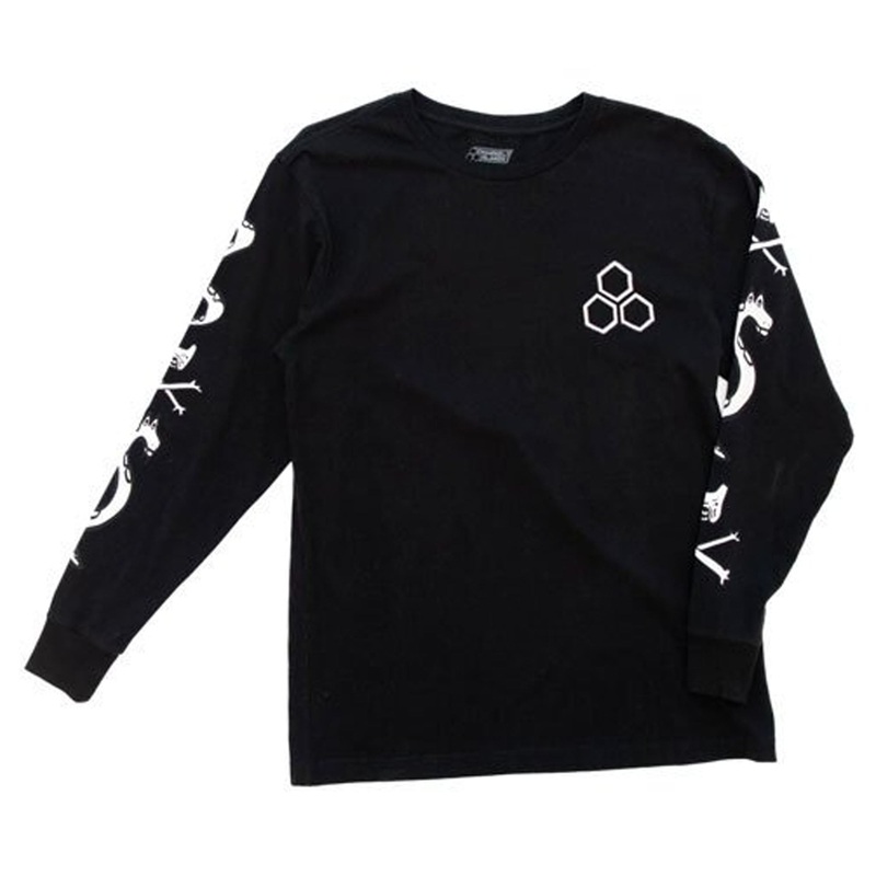 Channel Islands Dogs N Snakes Men’s L/S T-Shirt – Black