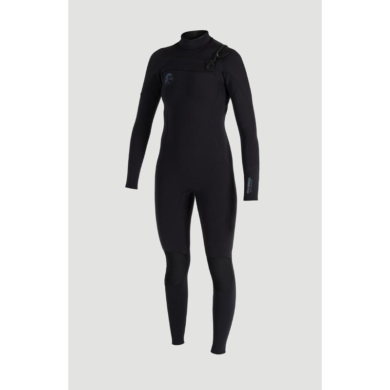 O’Neill Womens O’Riginal RG8 3/2 Chest Zip Full Wetsuit Black/Black/Black