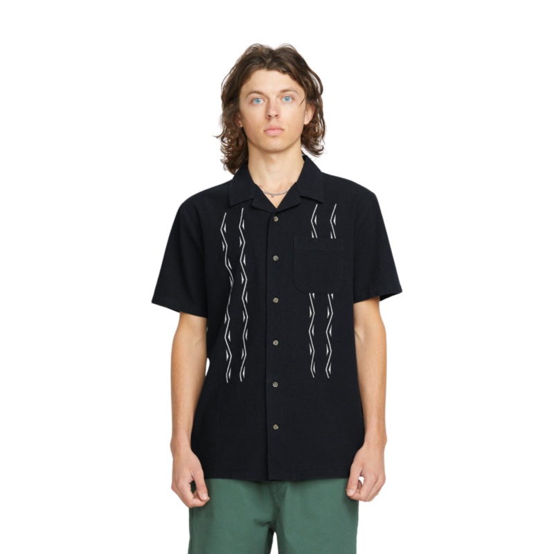 Volcom Bayamostone Short Sleeve Shirt Black