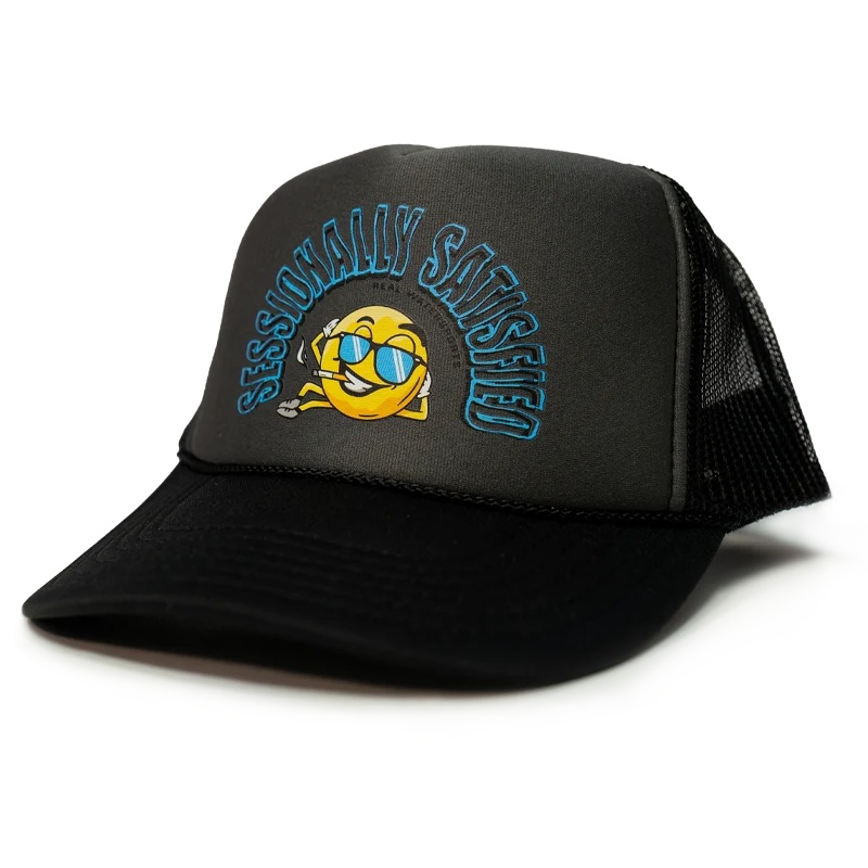 REAL Sessionally Satisfied Hat-Black/Charcoal Gray/Black