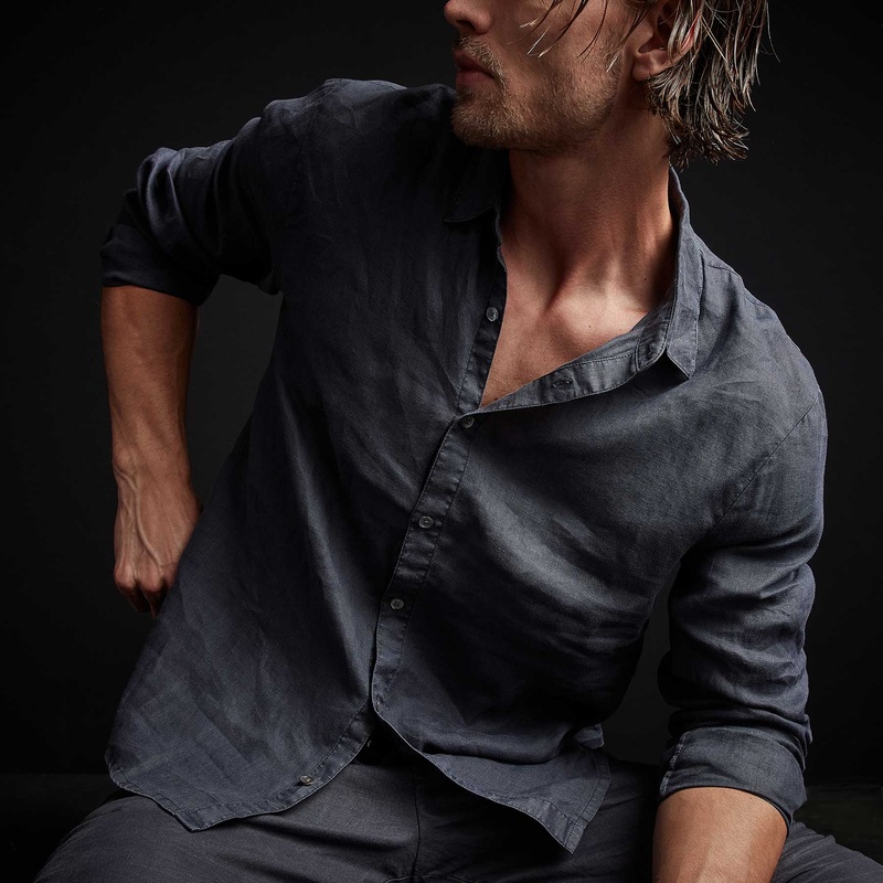 Classic Linen Shirt – Titan Pigment