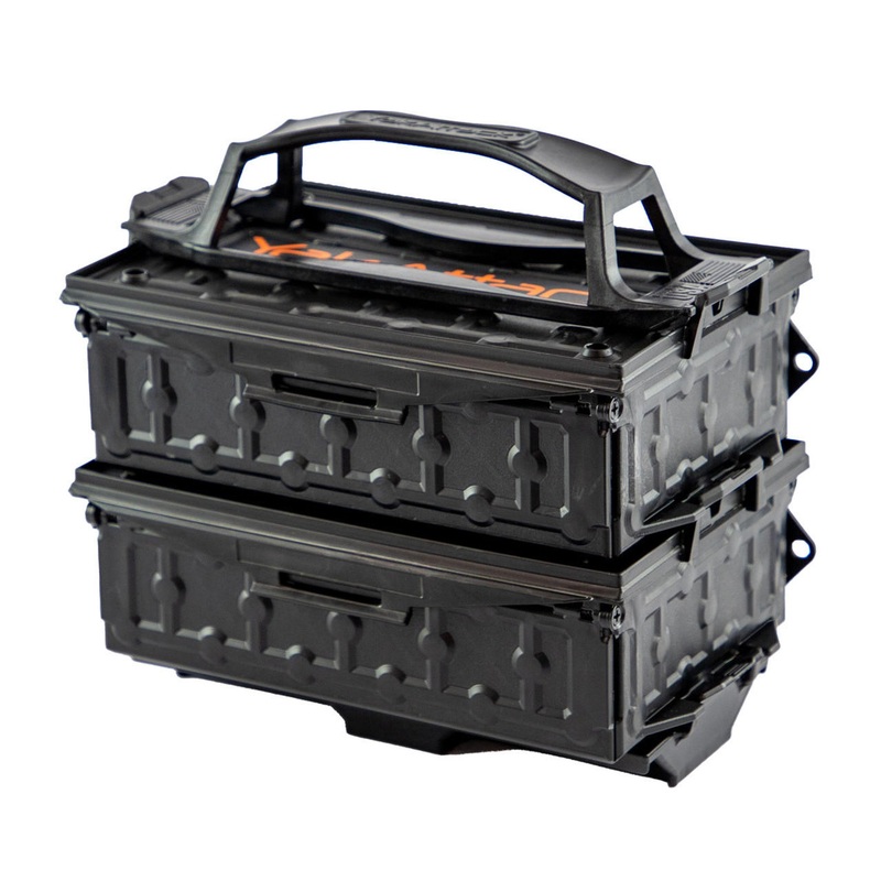 YakAttack – Fully Loaded TracPak Combo Kit, Two Boxes, Track Mount, Handle, and 3 Trays