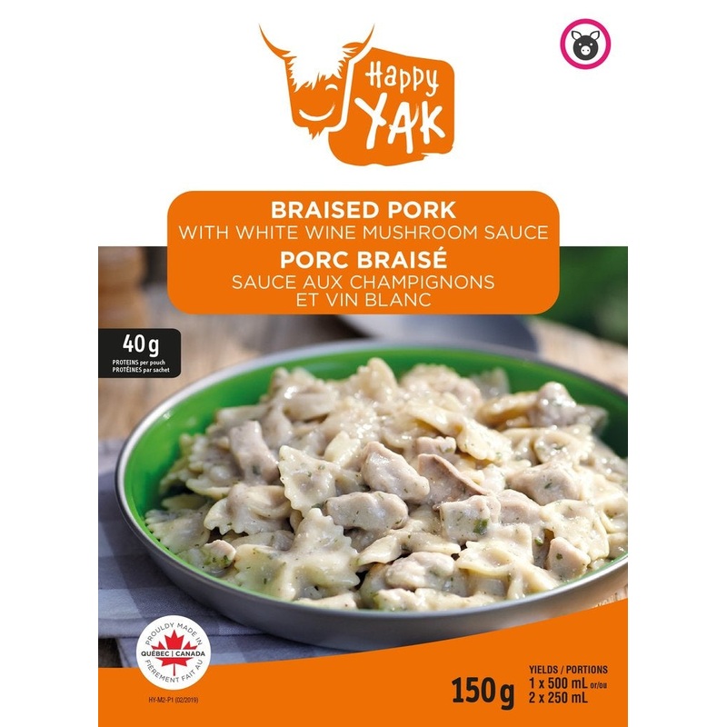 Happy Yak – Braised Pork with White Wine Mushroom Sauce